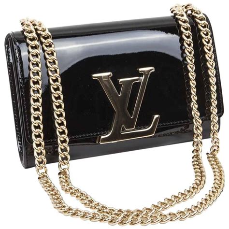 black patent leather louis vuitton bag|Louis Vuitton leather shoulder bag.